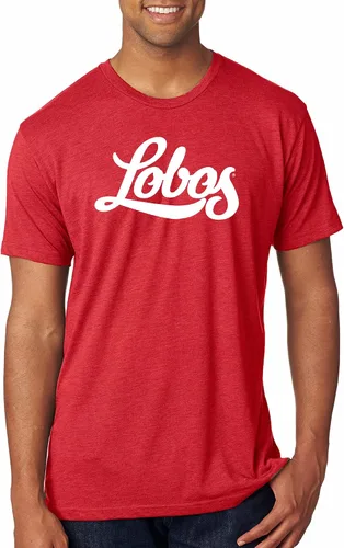 Vista 4 de UGP Campus Apparel University of New Mexico Lobos Script Wordmark Triblend T Shirt