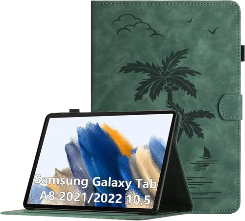 Vista 22 de Funda para Samsung Galaxy Tab S5e de 10.5 pulgadas 2019 modelo (SM-T720/T725/T727) - Funda protectora de piel sintética con bolsillo y función atril