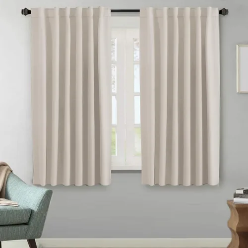 Vista 36 de H.VERSAILTEX Cortinas Opacas con Aislamiento Térmico, Paneles de Tratamiento de Ventanas que Oscurecen la Habitación, Cortinas Opacas para Sala