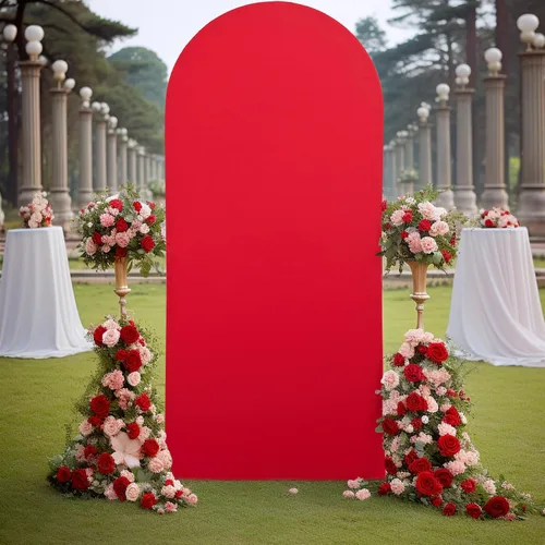 Vista 132 de Baby Blue Arch Backdrop Cover, 6FT Spandex Fitted Wedding Arch Stand Covers Round Top Chiara Backdrop Cover for Birthday Party Ceremony Banquet Azul