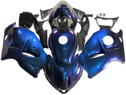 Vista 30 de Carenado completo azul mate para Suzuki 1997-2007 GSXR 1300 Hayabusa Gen1 inyección ABS plásticos posventa carrocería kit de carrocería 1998 1999