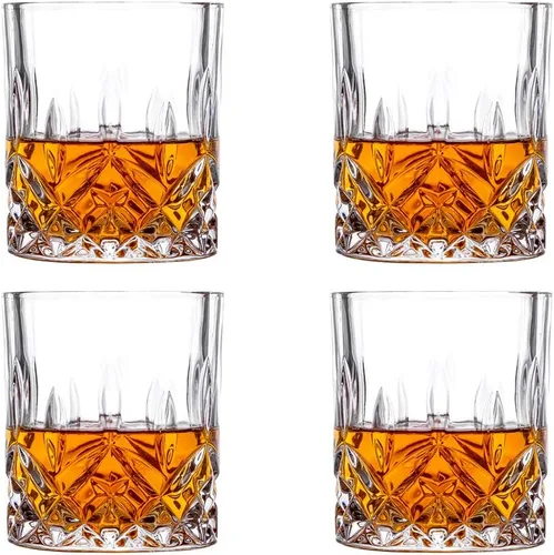 Vista 3 de Amlong Crystal - Vasos de vidrio de plomo, antiguos, 4