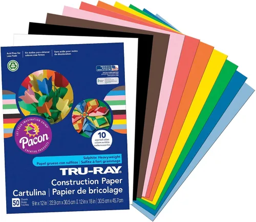 Vista 3 de Tru-Ray Papel de Construcción de 9 x 12 pulgadas, 50 Hojas