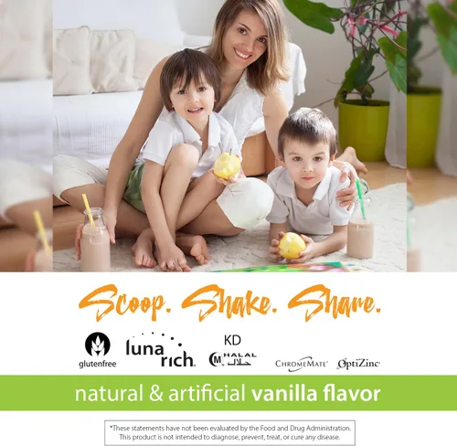Vista 4 de RELIV Now for Kids Vanilla Batido nutricional con vitaminas esenciales, minerales, carbohidratos y proteínas para una energía duradera, 15 porciones