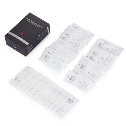 Vista 5 de CHUSE P1 - Agujas de maquillaje permanentes, caja de 30 juegos (agujas y tapas 1R)