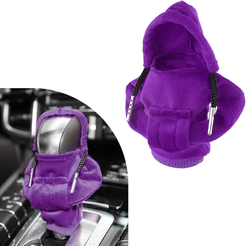 Vista 10 de Ziciner Funda para palanca de cambios de coche, diseño de suéter a la moda, protector de cambios suave universal, accesorios de decoración