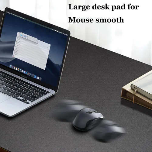Vista 5 de Protector grande de cuero para escritorio, almohadillas de escritorio impermeables en la parte superior de los escritorios, teclado y mouse pad