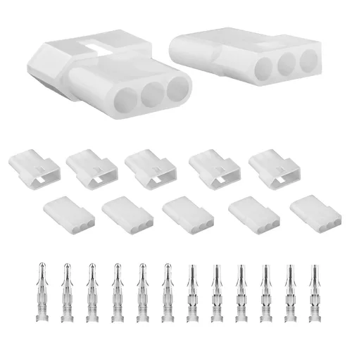Vista 9 de JRready ST6415 Conectores estándar de pin y zócalo de 0.93 mm 2 circuitos (6 juegos combinados), 14-20 AWG, compatible con conector macho y hembra