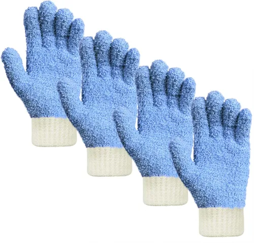Vista 10 de MIG4U Guantes de limpieza de microfibra para el hogar, guantes para limpiar persianas, ventanas, contraventanas, muebles y coche, reutilizables, sin