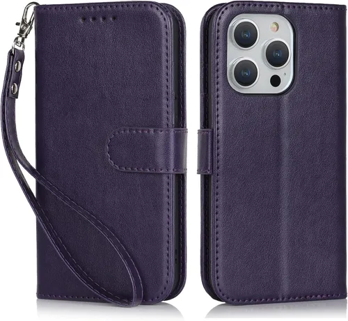Vista 19 de Havaya Funda MagSafe compatible con iPhone 14 Pro Max con tarjetero - Funda magnética desmontable 2 en 1 - Ranuras para tarjetas de crédito de carga