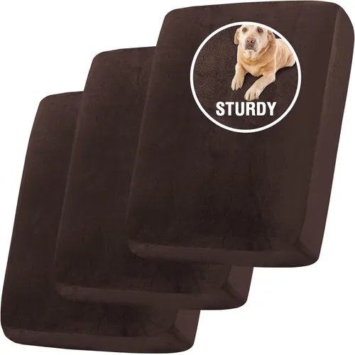 Vista 8 de H.VERSAILTEX Funda de cojín de terciopelo suave y resistente para sofá de 2 cojines, gruesa y duradera