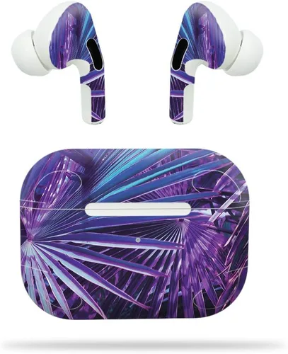Vista 8 de MightySkins - Compatible con Apple Airpods Pro - Magenta Summer Funda protectora de vinilo duradera y única Fácil de aplicar, quitar y cambiar