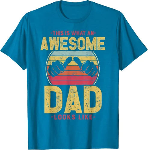 Vista 8 de This is what a awesome dad looks like T-Shirt, Negro