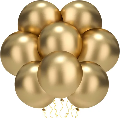 Vista 8 de Globos negros de 18 pulgadas, globos de látex para fiesta, paquete de 20 globos negros grandes y gruesos, globos redondos grandes de helio