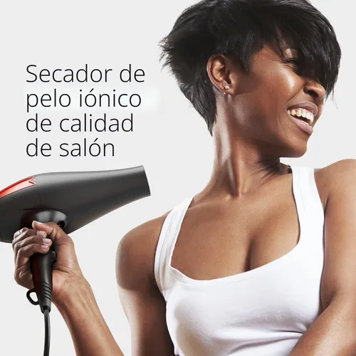 Vista 2 de TREZORO Secador de pelo profesional para mujer, secador de pelo iónico de 2000 W para salón y uso personal, potente, secado rápido y silencioso