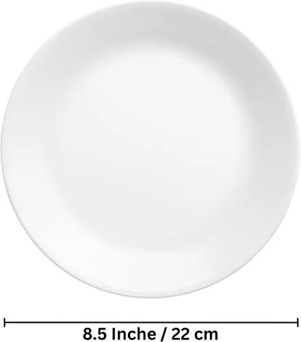 Vista 2 de Corelle Livingware - Placa de postre, 8-1/2 pulgadas, color blanco, juego de 6