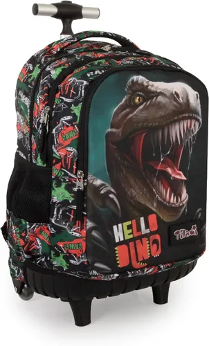 Vista 13 de Tilami Mochila con ruedas para niños y niñas, astronauta
