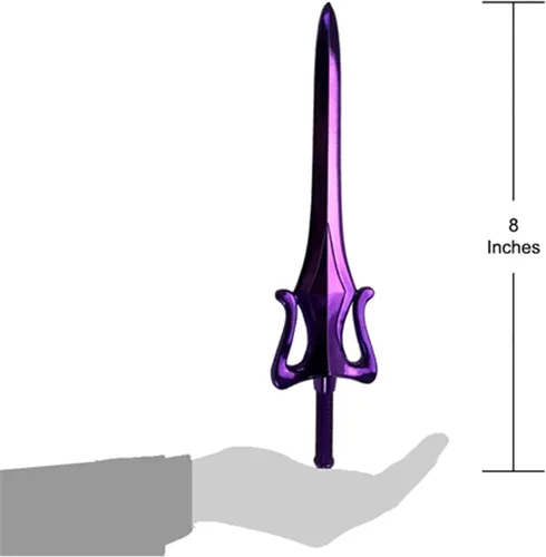 Vista 4 de Factory Entertainment Masters of The Universe Skeletor Sword Scaled Prop Réplica Violeta