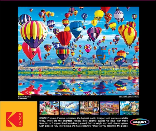Vista 3 de RoseArt - Kodak Premium - Balloon Reflections - Rompecabezas de 1500 piezas para adultos