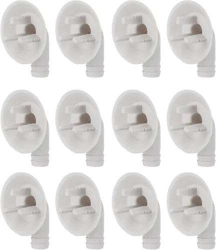 Vista 5 de Tnfeeon Air Conditioner Drain Hose, Accessories Conditioner Drain Outlet Elbow Fitting for Replacement 12PCS 4.23oz Air Hose, 1 Inch PP LeakProof AC