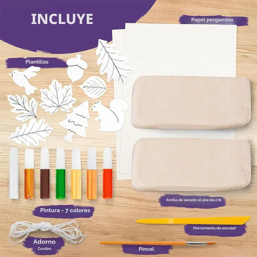 Vista 5 de NATIONAL GEOGRAPHIC - Kit de manualidades de arcilla para modelar – Arcilla seca al aire para niños, kit de manualidades con arcilla de 2 libras