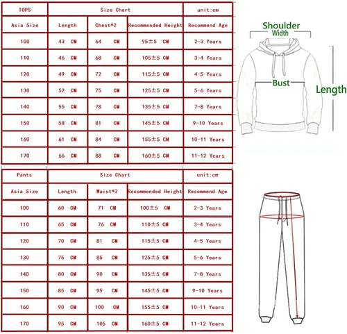 Vista 2 de Conjunto de sudaderas con capucha para niños, conjunto de sudaderas para correr, 2 piezas