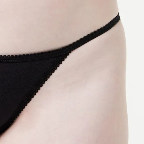Vista 3 de Iris Lilly Bikini Tanga de algodón para mujer paquete de 5