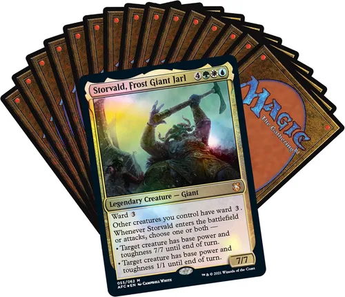 Vista 4 de Magic: The Gathering Adventures in The Forgotten Realms, Mazo Commander, Aura de Coraje (verde, blanco y azul)