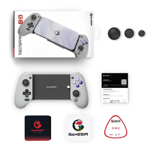 Vista 8 de GameSir G8 Galileo - Controlador móvil tipo C para Android y iPhone 15 Series (USB-C), Gamepad Plug and Play con joysticks efecto Hall/disparador
