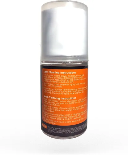 Vista 3 de Líquido de limpieza de vinilo y toalla de microfibra - Solución de lavado récord (botella de spray de 6.8 fl oz) Record Rescue