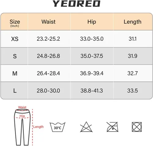 Vista 6 de YEOREO - Leggings de entrenamiento sin costuras de cintura alta para mujer, pantalones de yoga con contorno estilo sonrisa, mallas atléticas