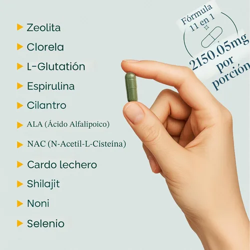 Vista 5 de Limpieza, desintoxicación y reparación del hígado - Suplemento de desintoxicación de zeolita para la salud intestinal, cognición y energía natural