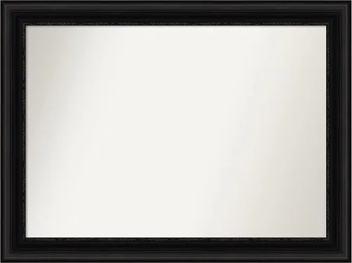 Vista 379 de Amanti Art Espejo personalizado, espejo de baño negro puente, espejo de pared o espejo de tocador de baño sobre el fregadero (26 x 26 pulgadas)