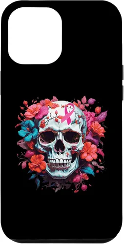 Vista 25 de Breast Cancer Skull Shirt For Women Sugar Skull Pink Ribbon Case for iPhone 16