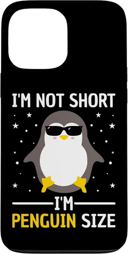 Vista 24 de I'm Not Short I'm Penguin Size Men Women Funny Penguin Lover Case for iPhone 17