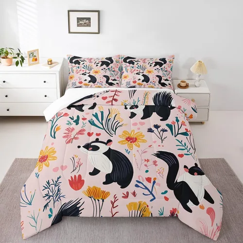 Vista 25 de Farm Aninmal - Juego de ropa de cama para niños, divertido juego de edredón de animales de granja para adolescentes y niñas, juegos de edredón