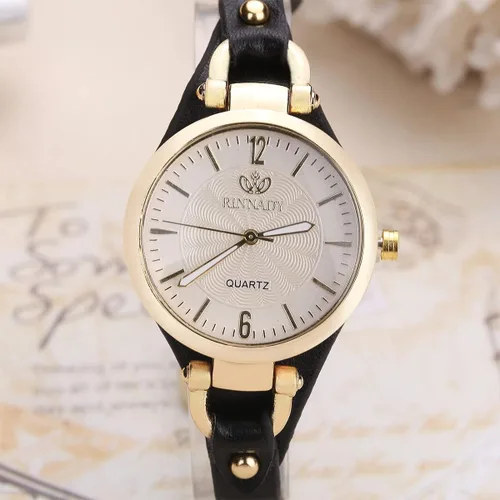Vista 5 de Weicam Relojes Whloesale para mujer, esfera redonda, correa de cuero, analógico, cuarzo, 6 uds
