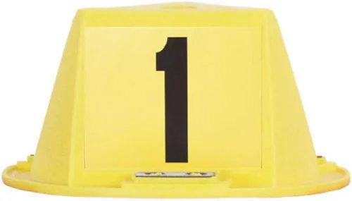 Vista 8 de Toppers magnéticos para techo, sombreros magnéticos para automóvil, juego de 10 unidades, con numeración (azul, numerados del 1 al 10)