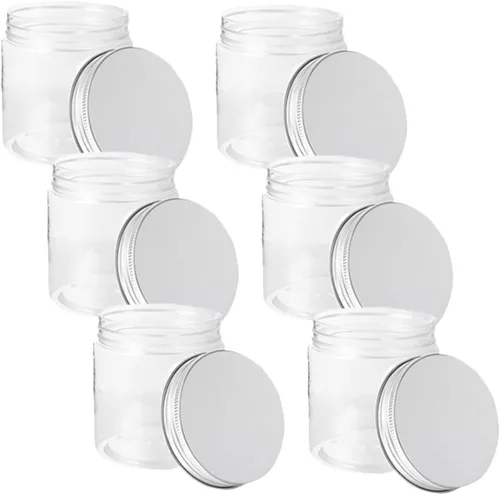 Vista 9 de VOSAREA Tarros sellados, 6 frascos pequeños transparentes con tapas herméticas, tarros pequeños transparentes para conservar, encurtir, miel