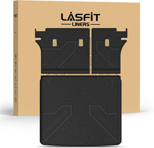 Vista 29 de LASFIT Alfombrillas para automóvil, para todo tipo de clima, elastómero termoplástico personalizable, accesorios para piso y carga de maletero