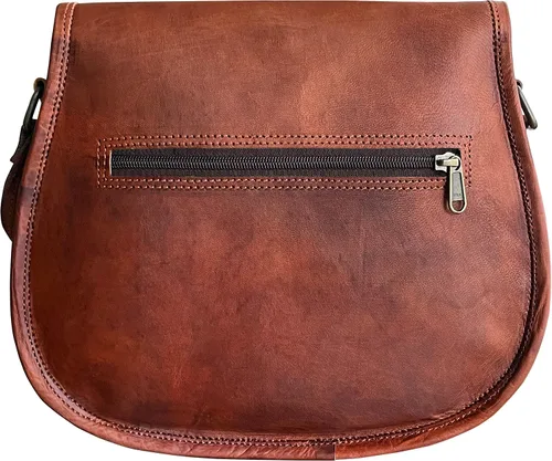 Vista 5 de RUSTIC TOWN Bolso cruzado de cuero para mujer