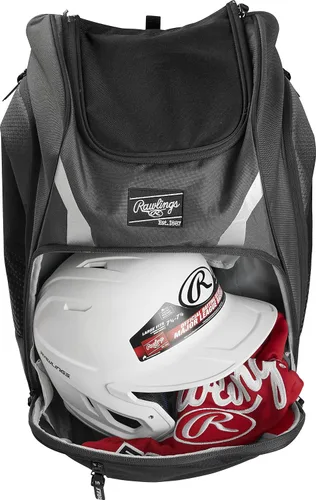 Vista 5 de Rawlings Mochila Legion Bolsa para Equipos Béisbol y Softbol Múltiples Stlyes