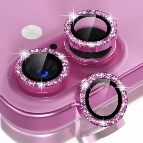 Vista 53 de Choiche Compatible para iPhone 15/iPhone 15 Plus Protector de Lente de Cámara Brillante, Vidrio Templado 9H Cubierta de Cámara Protector de Pantalla