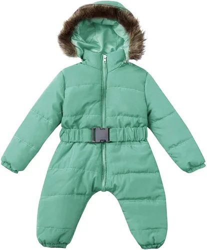 Vista 5 de Mono cálido para bebé, chaqueta acolchada para bebés, niños y niñas, con capucha para invierno, ropa de abrigo para niños