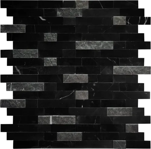 Vista 12 de SUNWINGS Mosaico de 5 hojas de azulejos de mármol autoadhesivos de piedra natural 3D de 11.5 x 10.7 pulgadas, para salpicaduras de cocina, baño