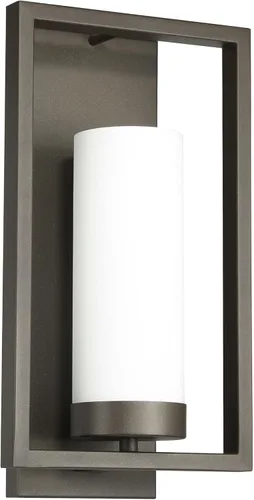 Vista 2 de XiNBEi Lighting XB-W1143-GDB - Aplique de pared moderno de bronce oscuro con pantalla de cristal, para interiores, baño, tocador, lámpara de pared