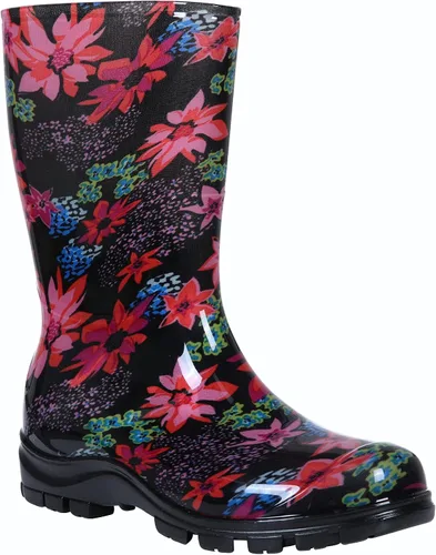 Vista 2 de Asgard - Botas de lluvia a media pantorrilla para mujer, impermeables.