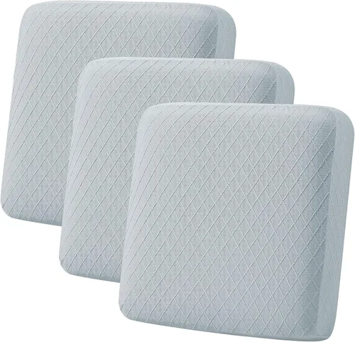 Vista 25 de hyha Fundas de cojín para sofá al aire libre, fundas lavables para sofá seccional, jaspe de diamante, funda elástica para cojín de asiento de sofá