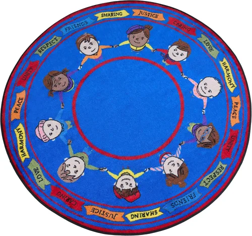 Vista 21 de KidCarpet.com Friends - Alfombra circular completa, redonda de 6 pies Amigos