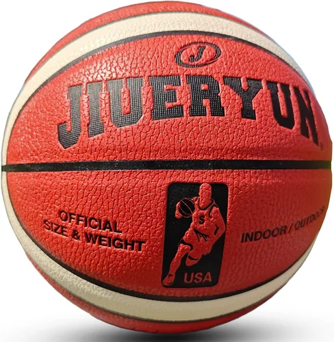 Vista 10 de Basketball, Adult Size 7, 12 Panel, 2-Tone Design, 29.6inches, Orange/Yellow, Indoor/Outdoor Play, 1 Pack